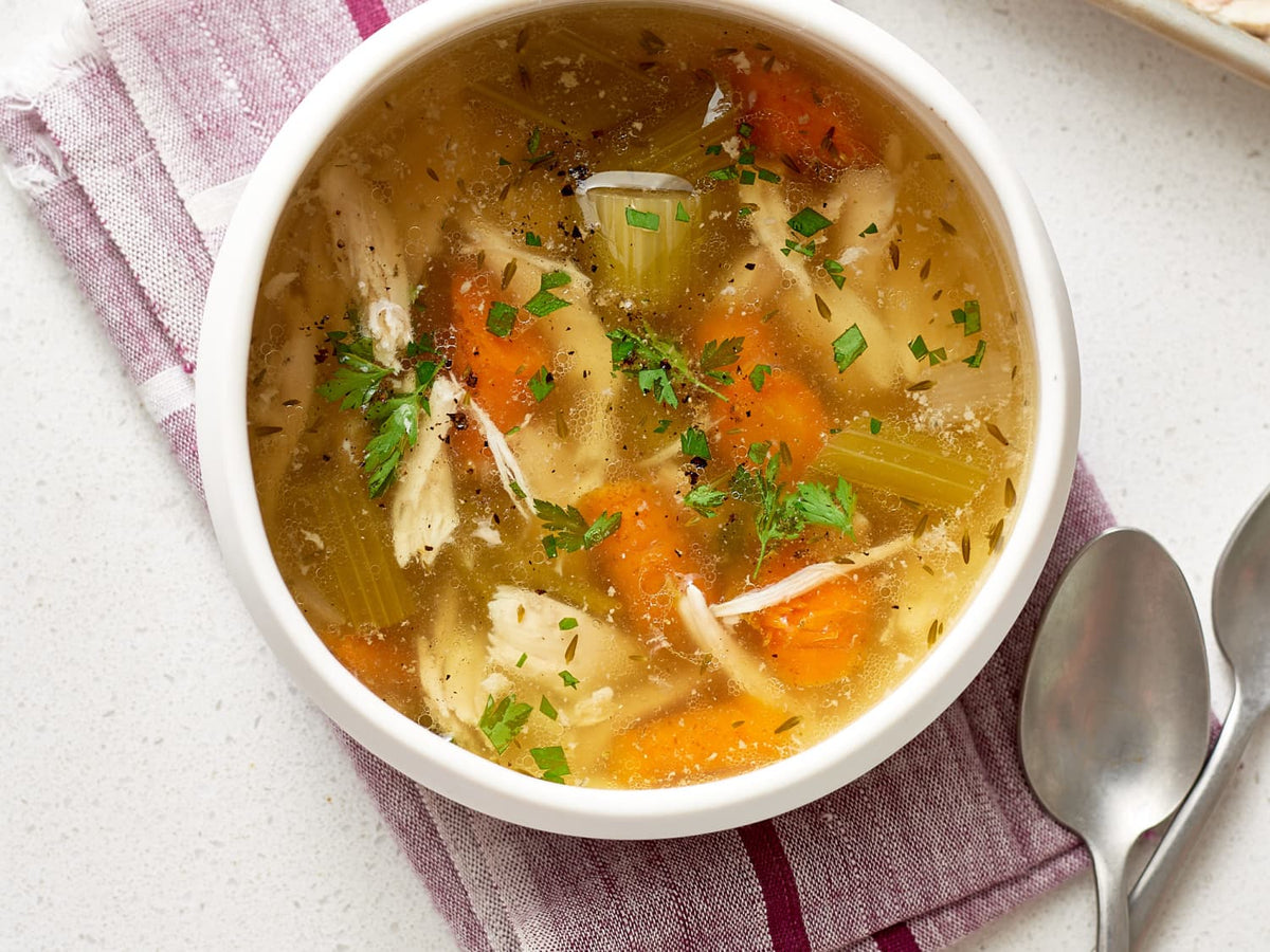 Gonzalo Kosher HK - Crystal Clear Chicken Soup with Julienned Vegetables and Angel Hair – Gonzalo Na