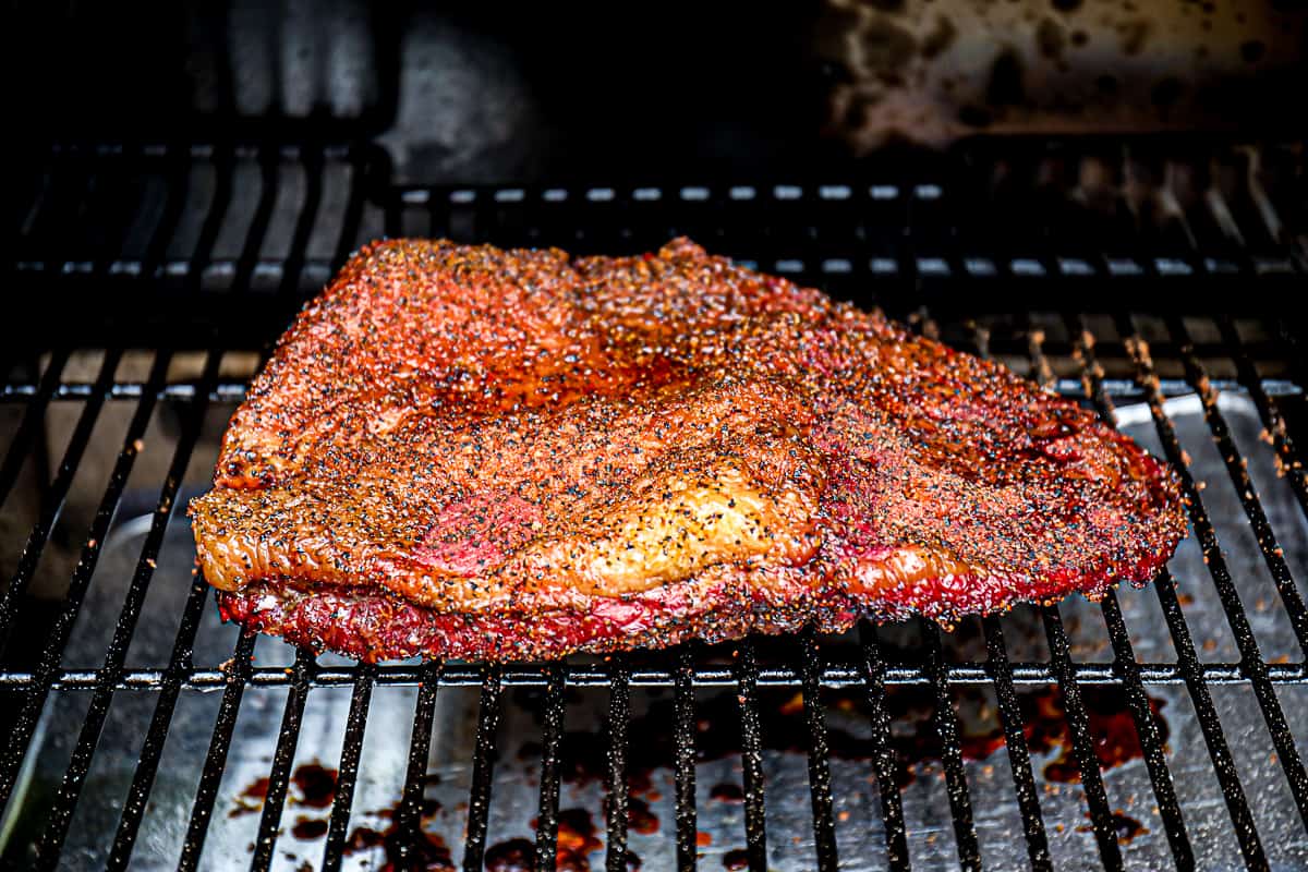Traeger Grill Traeger Smoked Brisket Point Brisket On Traeger